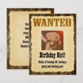 Gepersonaliseerd Gezocht Poster, Westerne Stijl Ve Kaart (Voorkant / Achterkant)