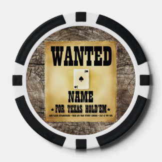 Gepersonaliseerd Gezocht voor Texas Hold'em Poker Poker Chips
