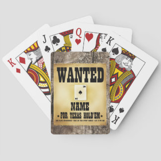 Gepersonaliseerd Gezocht voor Texas Hold'em Spelen Pokerkaarten