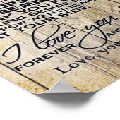 Gepersonaliseerd Gift, naar mijn man brief Poster (Hoek)