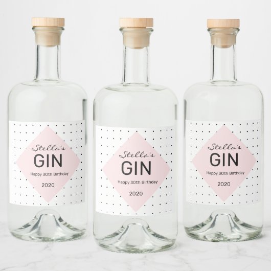 Gepersonaliseerd Gin Flessenetiket Likeurfles Etiket (Flessen)