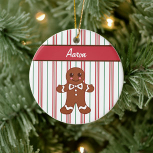 Gepersonaliseerd Gingerbrood Boy Ornament