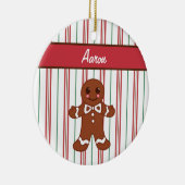 Gepersonaliseerd Gingerbrood Boy Ornament (Rechts)