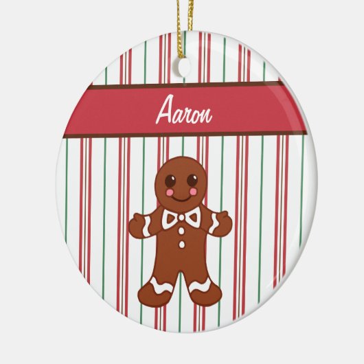 Gepersonaliseerd Gingerbrood Boy Ornament (Links)