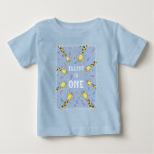 Gepersonaliseerd Giraffe T-shirt voor Baby of peut (Voorkant)