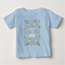 Gepersonaliseerd Giraffe T-shirt voor Baby of peut