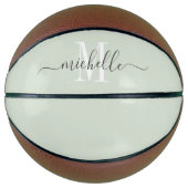 Gepersonaliseerd Girl's Monogrammed Script Basketb Basketbal (Voorkant)