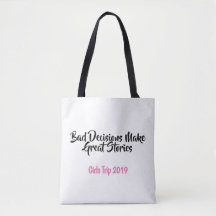 Gepersonaliseerd Girls Trip Canvas Tas