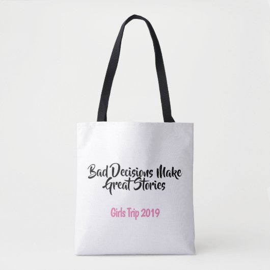 Gepersonaliseerd Girls Trip Canvas Tas (Voorkant)