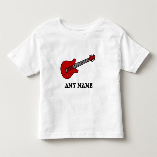 Gepersonaliseerd gitaarShirt voor jongens en meisj Kinder Shirts (Voorkant)