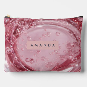 Gepersonaliseerd Glanzend Blush Marmer Effect Etui