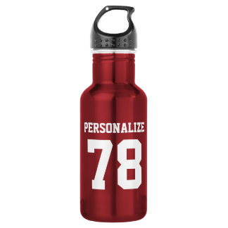 Gepersonaliseerd glanzend metalen wattenflesje waterfles 