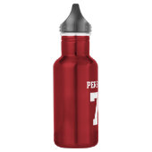 Gepersonaliseerd glanzend metalen wattenflesje waterfles  (Links)