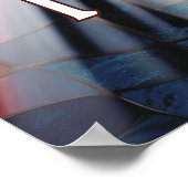 Gepersonaliseerd Glas in lood Faith Cross Poster (Hoek)