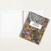 Gepersonaliseerd Glas in lood Floral Journal Planner (Display)