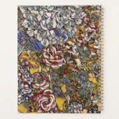 Gepersonaliseerd Glas in lood Floral Journal Planner (Achterkant)