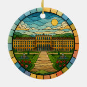 Gepersonaliseerd Glas in lood Wenen, Oostenrijk Keramisch Ornament (Achterkant)