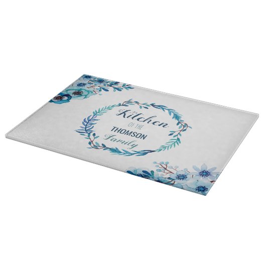 Gepersonaliseerd glaskapbord Voeg jouw tekst toe Snijplank (Hoek)