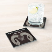 Gepersonaliseerd Glazen Onderzetter (Schuin)