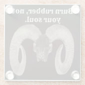 Gepersonaliseerd Glazen Onderzetter (Achterkant)