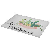 Gepersonaliseerd glazen snijbiemenciet Sucule Snijplank (Hoek)