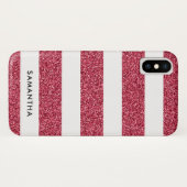 Gepersonaliseerd glittereffect Case-Mate iPhone case (Achterkant (horizontaal))