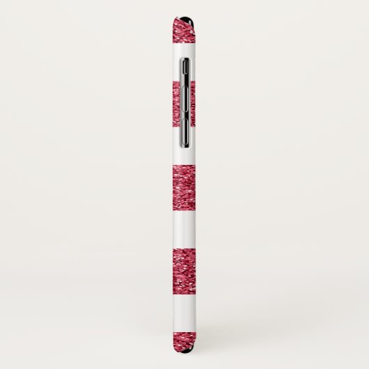 Gepersonaliseerd glittereffect Case-Mate iPhone case (Achterkant/links)