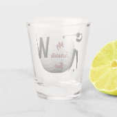 Gepersonaliseerd Gloed Gangglas van het Citaat Shot Glas (Achterkant)