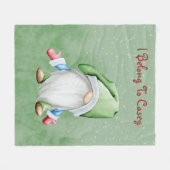 Gepersonaliseerd gnoom fleece deken (Voorkant (Horizontaal))