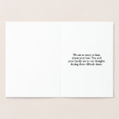 Gepersonaliseerd Gold Foil Sympathy Card Folie Kaarten (Binnen)