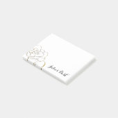 Gepersonaliseerd Gold Roos Post-it notities Post-it® Notes (Schuin)