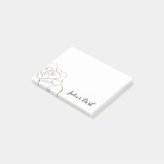 Gepersonaliseerd Gold Roos Post-it notities Post-it® Notes (Schuin)