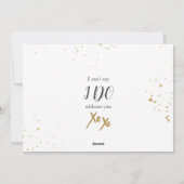 [Gepersonaliseerd] Gold Splash Bruidsmeisje Voorst Feestdagenkaart (Achterkant)