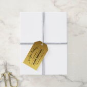 Gepersonaliseerd Golden Cadeaulabel (Met Touw)