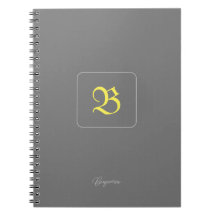 Gepersonaliseerd Golden letter Notitieboek