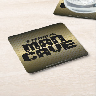 Gepersonaliseerd Golden Ombre Diamond Bord Man Cav Kartonnen Onderzetters