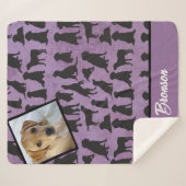 Gepersonaliseerd Golden Retriever patroon Sherpa Deken (Voorkant (horizontaal))