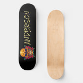 Gepersonaliseerd Golden Skull Skateboard (Voorkant)