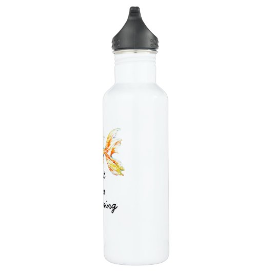 Gepersonaliseerd Goldfish Art Water Bottle Waterfles (Rechts)
