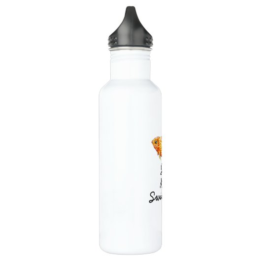 Gepersonaliseerd Goldfish Art Water Bottle Waterfles (Links)