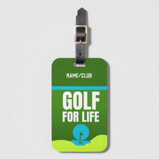 Gepersonaliseerd Golf Club Bagagelabel (Voorkant (verticaal))