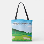 Gepersonaliseerd Golf Club/League Canvas tas (Achterkant)