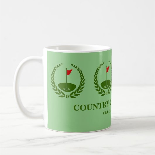 Gepersonaliseerd Golf Club Member Gift Coffee Mok (Links)