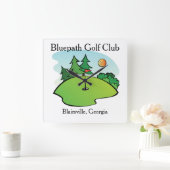 Gepersonaliseerd Golf Club Wall Clock Vierkante Klok (Huis)