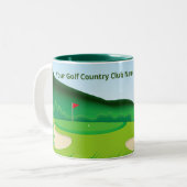Gepersonaliseerd Golf Coffee-Mok voor vrouwelijke  Tweekleurige Koffiemok (Voorkant links)