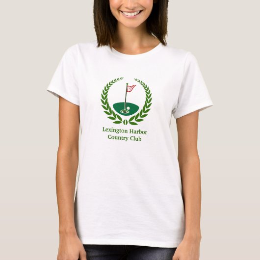 Gepersonaliseerd Golf/Country Club T-shirt (Voorkant)