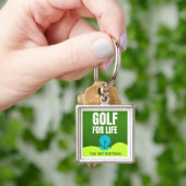Gepersonaliseerd Golf for Life Sleutelhanger (Hand)