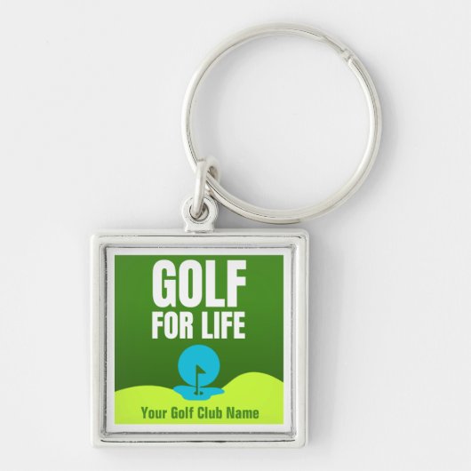 Gepersonaliseerd Golf for Life Sleutelhanger (Voorkant)