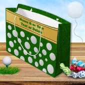 Gepersonaliseerd, Golf Gift Bag, Golf Balls Groot Cadeauzakje