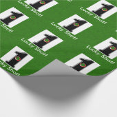 Gepersonaliseerd Golf Lucky Shot Hole in One Cadeaupapier (Hoek)